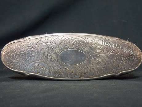 Antique Silver Plated Clothes Brush