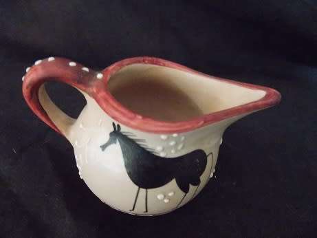 Pretty Little Milk Jug of Pottery Roma Italy by Deruta