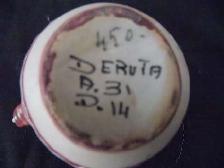 Pretty Little Milk Jug of Pottery Roma Italy by Deruta