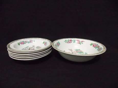 John Maddock Indian Tree Beautiful Dessert Bowl Set