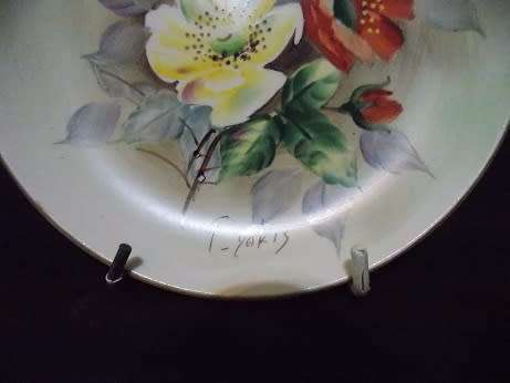 Stunning Small Hand painted by T Yakis Capri Plate