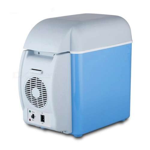 PORTABLE 7.5L MINI CAR REFRIGERATOR COOLER FREEZER & WARMER FRIDGE