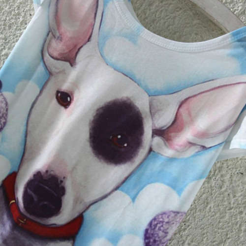 Bull terrier crew neck T-shirt - Medium