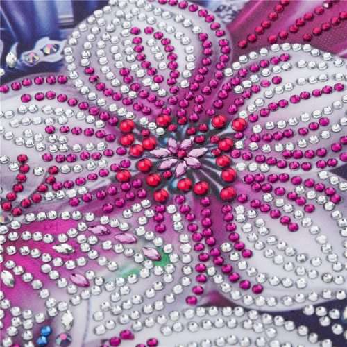 5D Diamond paint by numbers - DZ126 Flowers & Butterflies