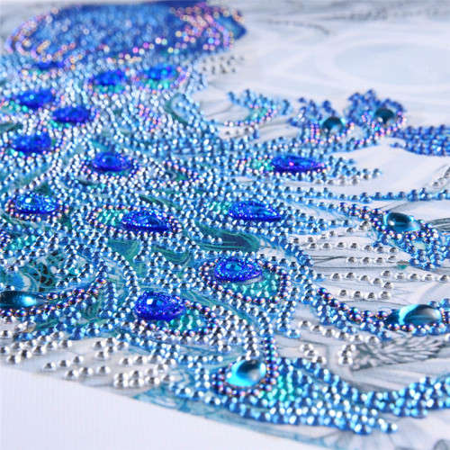 5D Diamond paint by numbers - Peacock