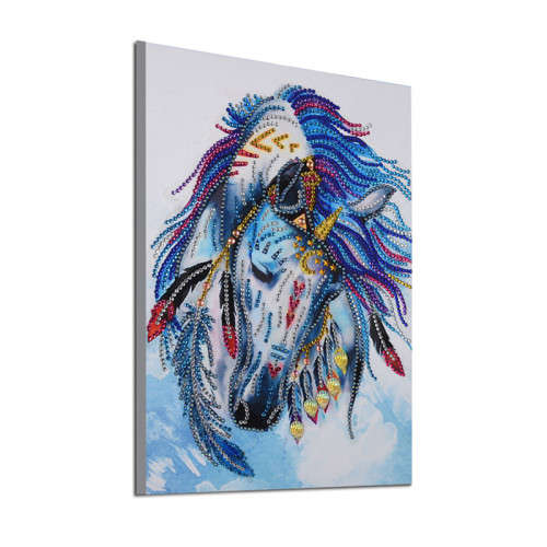 5D Diamond paint by numbers - Horse with feathers