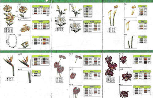 FLORALS #31  Embroidery Memory Card for Brother, Ber. Deco, Baby Lock .pes