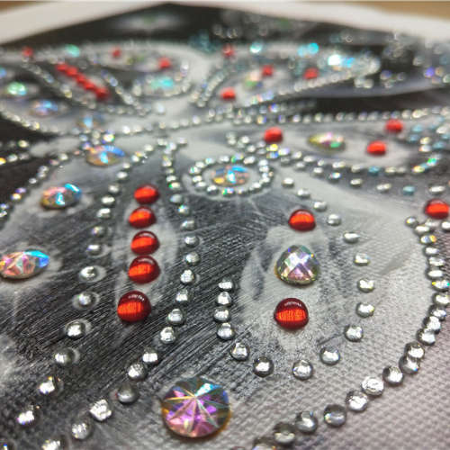 5D Diamond Painting Kit - Butterfly Black DZ016