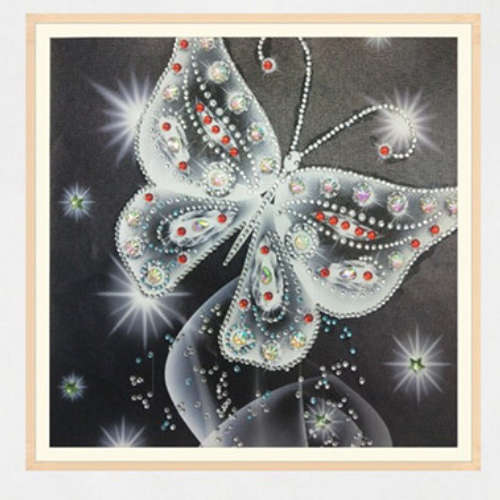 5D Diamond Painting Kit - Butterfly Black DZ016