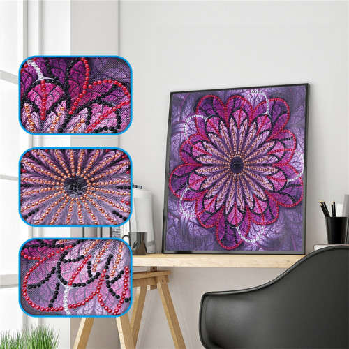 5D Diamond Painting Partial Drill - Mandala H091