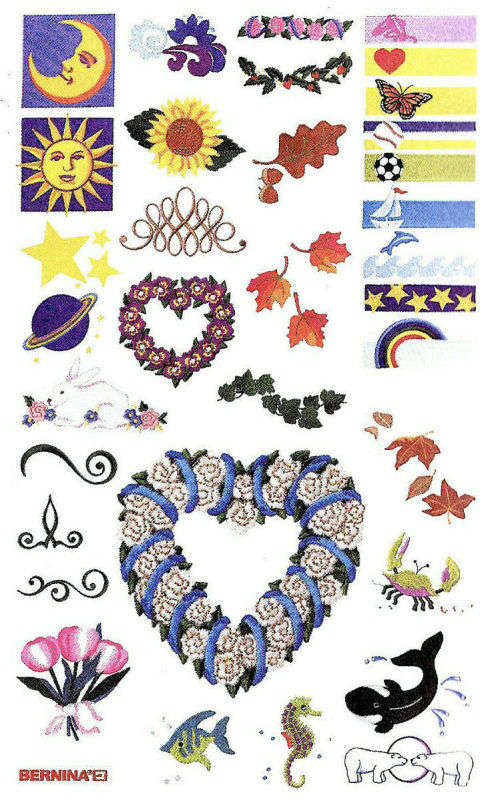 Studio collection #102  Embroidery Memory Card for Brother, Ber. Deco, Baby Lock .pes