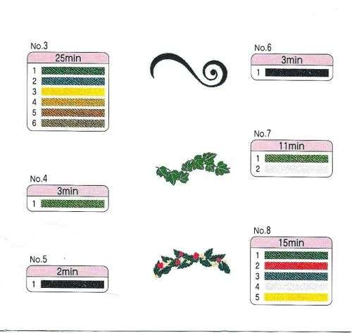 Studio collection #102  Embroidery Memory Card for Brother, Ber. Deco, Baby Lock .pes