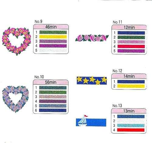 Studio collection #102  Embroidery Memory Card for Brother, Ber. Deco, Baby Lock .pes