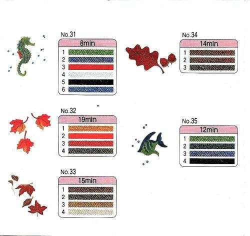 Studio collection #102  Embroidery Memory Card for Brother, Ber. Deco, Baby Lock .pes