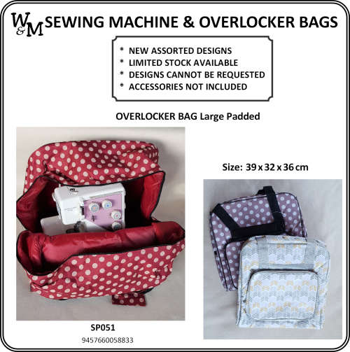 OVERLOCKER Bag LARGE Padded Ass Col