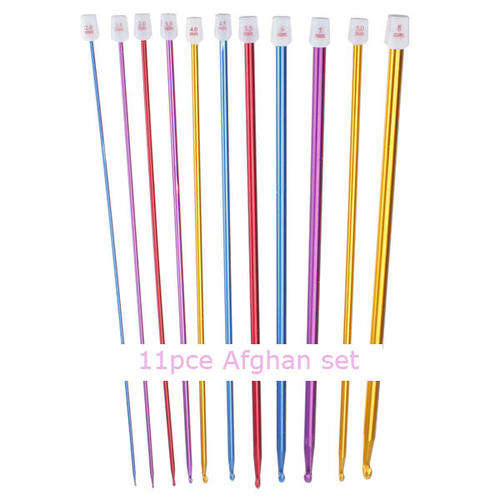 Afghan Crochet hooks - 11 pce