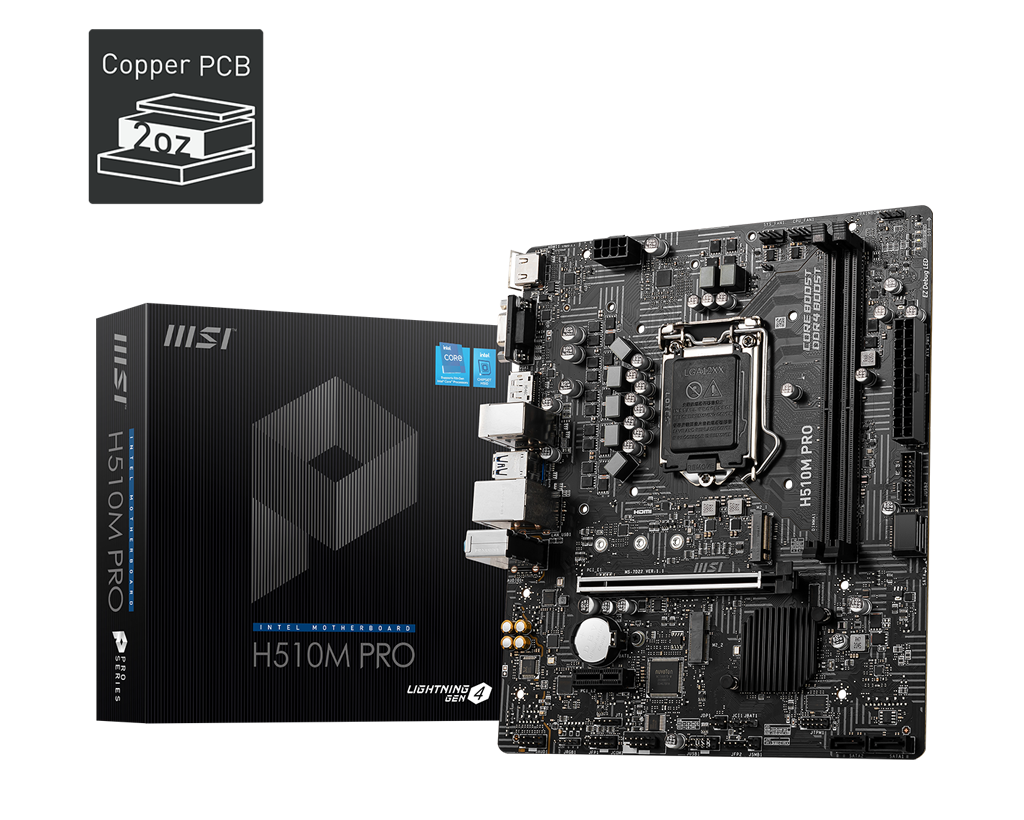 MSI H510M-A PRO LGA 1200 Micro ATX Motherboard