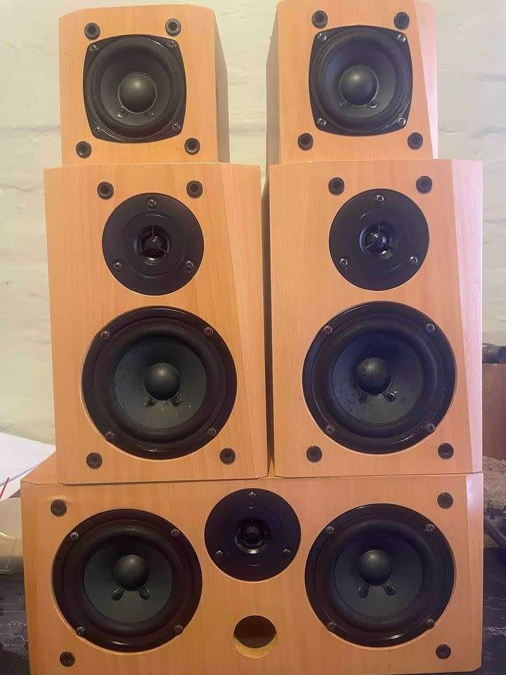 Genius 5.1 Home Theater Speaker System speakers (Partially Works)