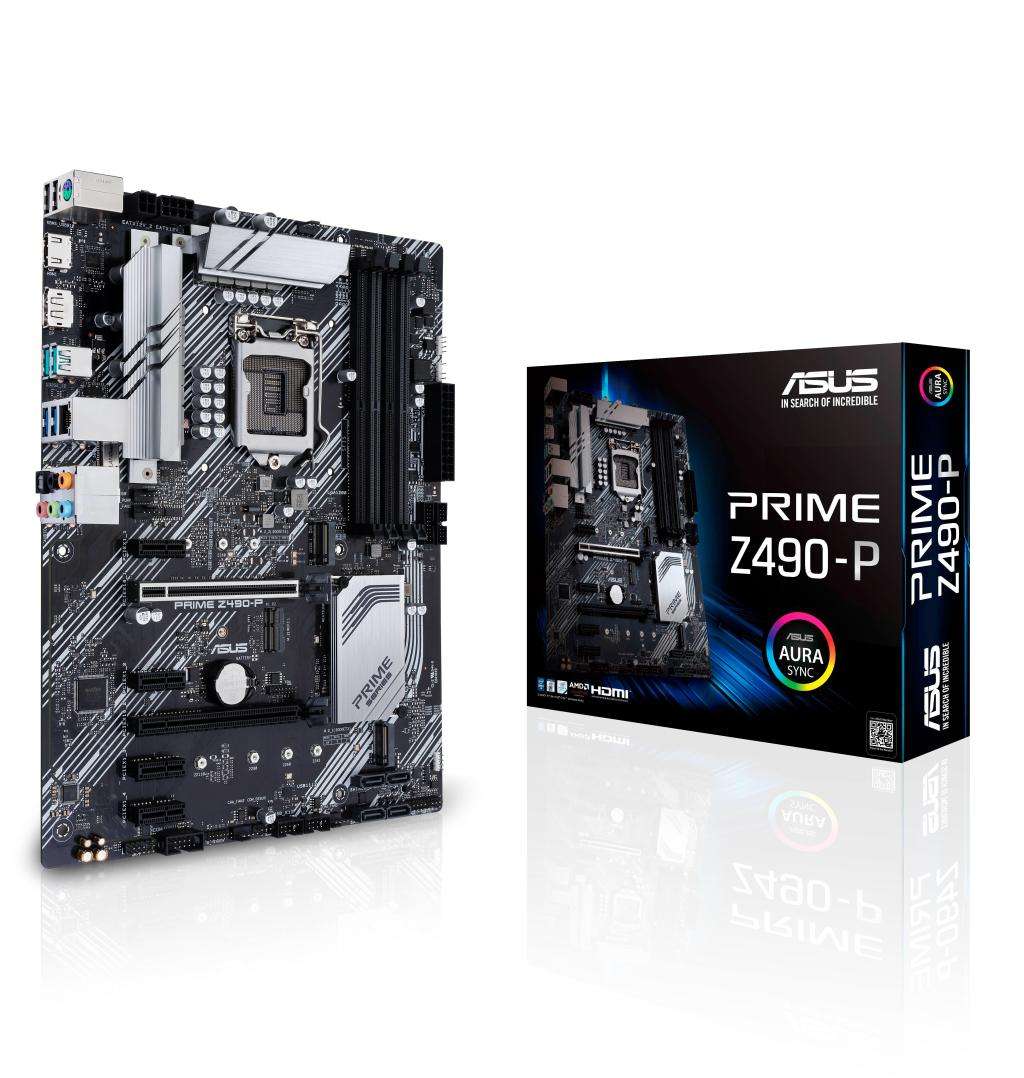 Asus PRIME Z490-P + Intel® Core i7-10700T Processor + 250gb NVME Motherboard Cpu NVME Combo