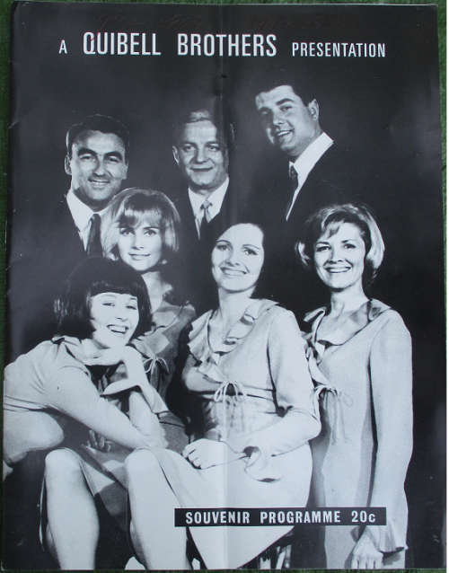 Unautographed concert programmes from the 1960s