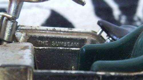 Vintage Die cast metal motorbike with sidecar by Lesney England