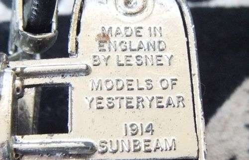 Vintage Die cast metal motorbike with sidecar by Lesney England