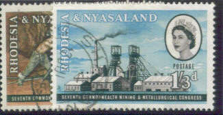 Rhod & Nyassa: SACC 39&40- 1961 M&M Congress Set of 2 -  Very Fine Used