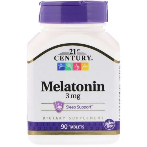 21st Century, Melatonin, 3 mg, 90 Tablets