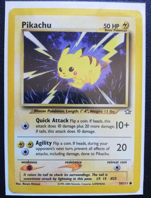 Pokemon Pikachu Bundle - Base, Base2, Jungle, Gym Heroes, Neo Genesis (NearMint)