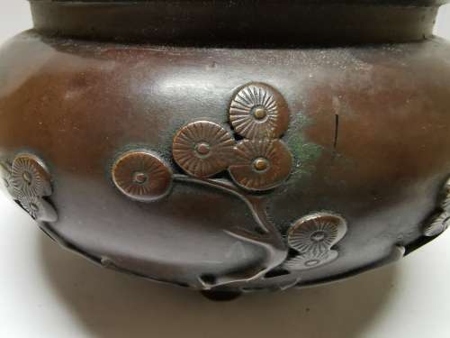 Chinese antique copper censer