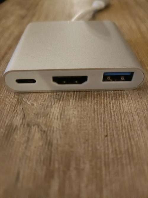 USB 3.1 Type C to USB 3.0 + HDMI + Type C 3 in 1 Charging Adapter