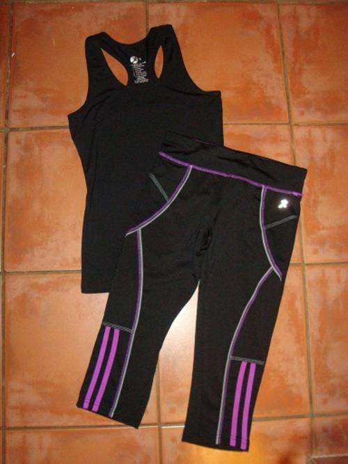 FAB VEST AND PANEL CROPPED LEGGINGS GYM COMBO!