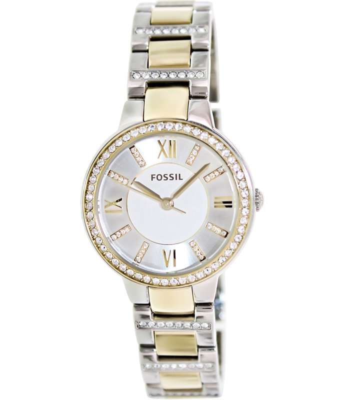 Fossil Virginia Two Tone Stainless Steel Women's Watch ES3503