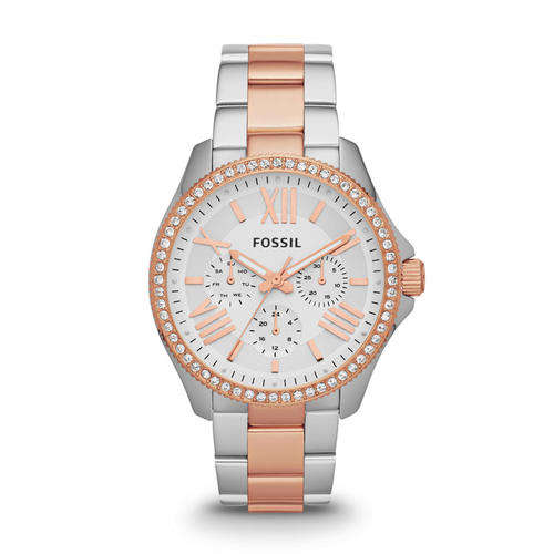 Fossil Cecile Two Tone Rose Gold Women's Watch AM4496