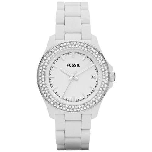Fossil Retro Traveler White Resin Women's Watch AM4466