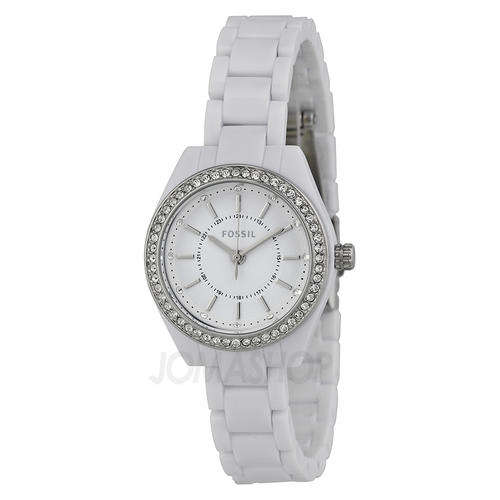 Fossil Feminine White Resin Women's Watch BQ1199 in stock!