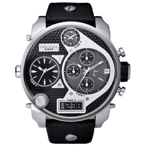 Diesel Mr Daddy Chronograph Leather Watch DZ7125.  Please read description!