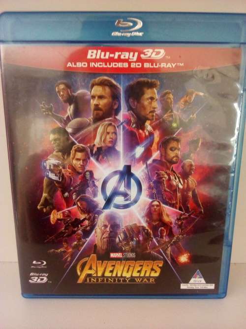 Avengers Infinity War BluRay 3D and BluRay