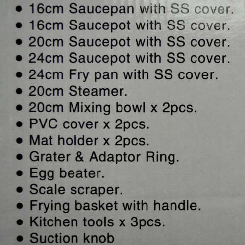 FREE SHIPPING!!! Bon Voyage 27PC HQ Stainless Pots Set