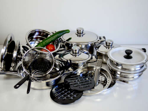 FREE SHIPPING!!! Bon Voyage 27PC HQ Stainless Pots Set