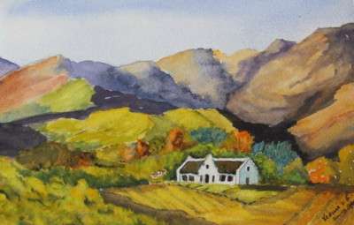 WINE FARM near Cape Town, Western Cape, South Africa, landscape, Leonie van Loggerenberg