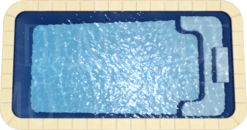 Fibreglass Pool Shell - Riviera 6.2 x 3  Pool - Inground Pool - D.I.Y.