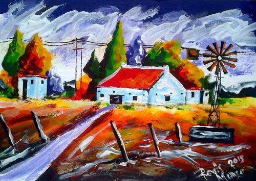 2 PAINTINGS BY REGIS MANJA FOR ONE PRICE!!