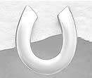 ADORABLE SMALL 925 STERLING SILVER HORSE SHOE STUDS