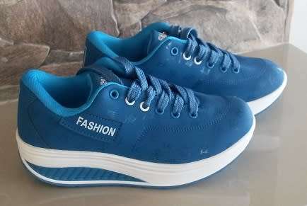 IMPORTED BLUE SNEAKERS - SIZE 2