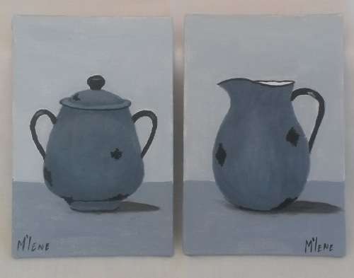 2 BEAUTIFUL SMALL DECORATIVE PAINTINGS