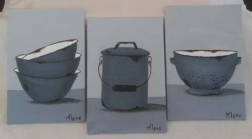 3 BEAUTIFUL SMALL DECORATIVE PAINTINGS