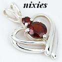 GENUINE GARNET 925 STERLING SILVER PENDANT