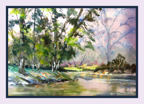 **IN COOLER SHADES** BY NICK STOBART -  60 x 40CM