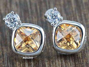 CHARMING MORGANITE EARRING STUDS